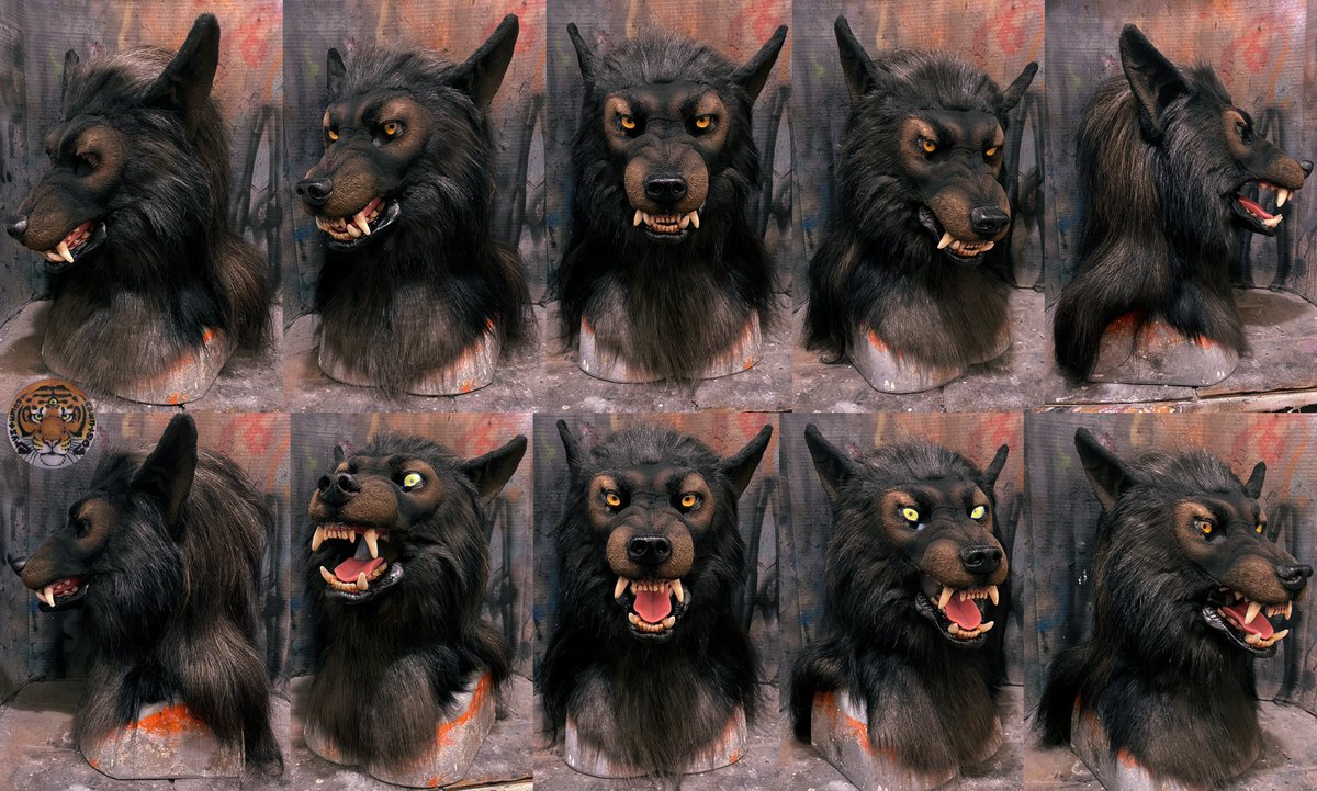 crystumes's tweet photo. C0mmissi0n 3! #werewolf also for @/story_trail !!! Fleece face, 3 different fur colors and led eyes! Got it ready to post by #bipocwerewolfday ! Make sure you check out that hashtag! #WerewolfWednesday https://t.co/FNvpnXFeOO