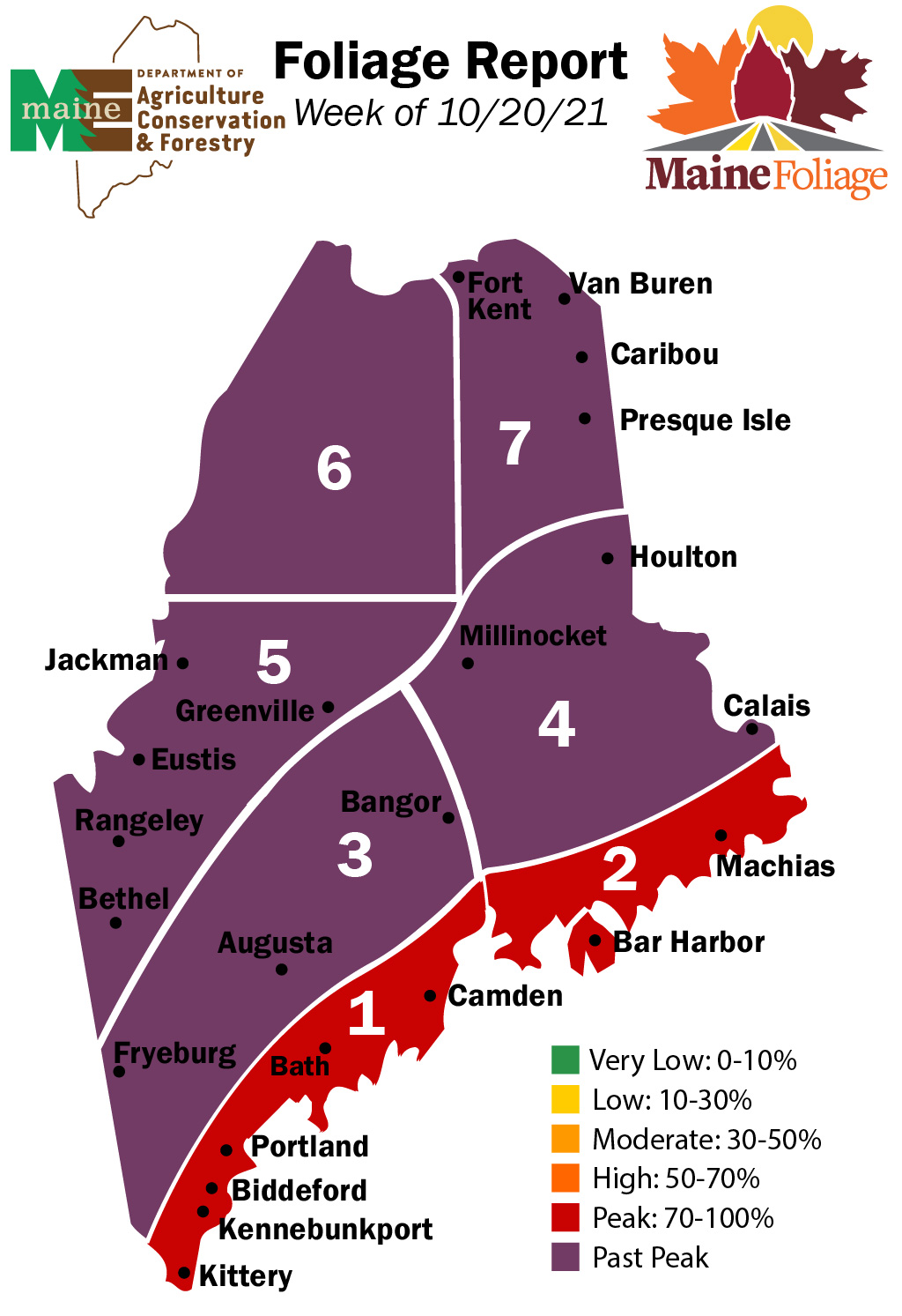 Maine Foliage Map 2020 Maine Fall Foliage (@Mainefoliage) / Twitter
