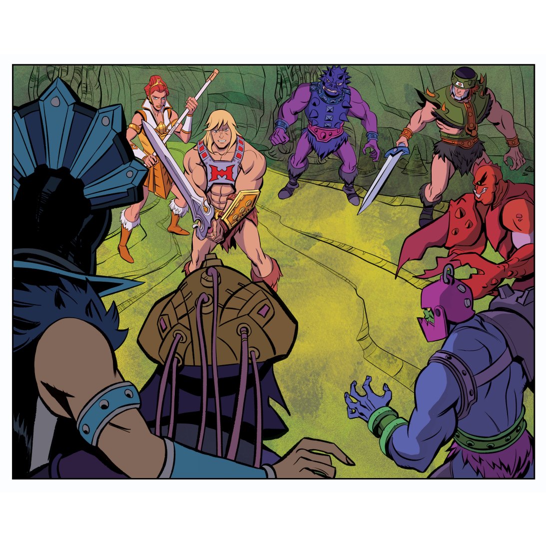 Rough to finish : Masters of the Universe Revelation #4 comic out today! Colorist 
@whoisrico Writers
@ThatKevinSmith, 
@thisisrobdavid, 
@iamtimsheridan, letterer @deronbennett
 @darkhorsecomics
https://t.co/GpkxlorT15 