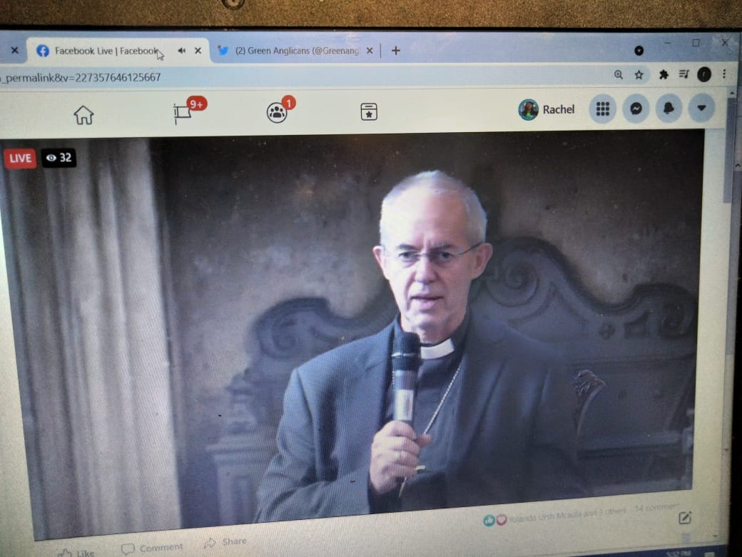 Greenanglicans's tweet photo. "I sat with a man who lost his wife and ten children in conflict  between pastoralists and agriculturalists. Desertification was a driver of the conflict as the cattle herders were driven south by drought, made worse by Climate Change' Archbishop Justin
@YCCNetwork @tearfundnews https://t.co/UwHOcxjGW4