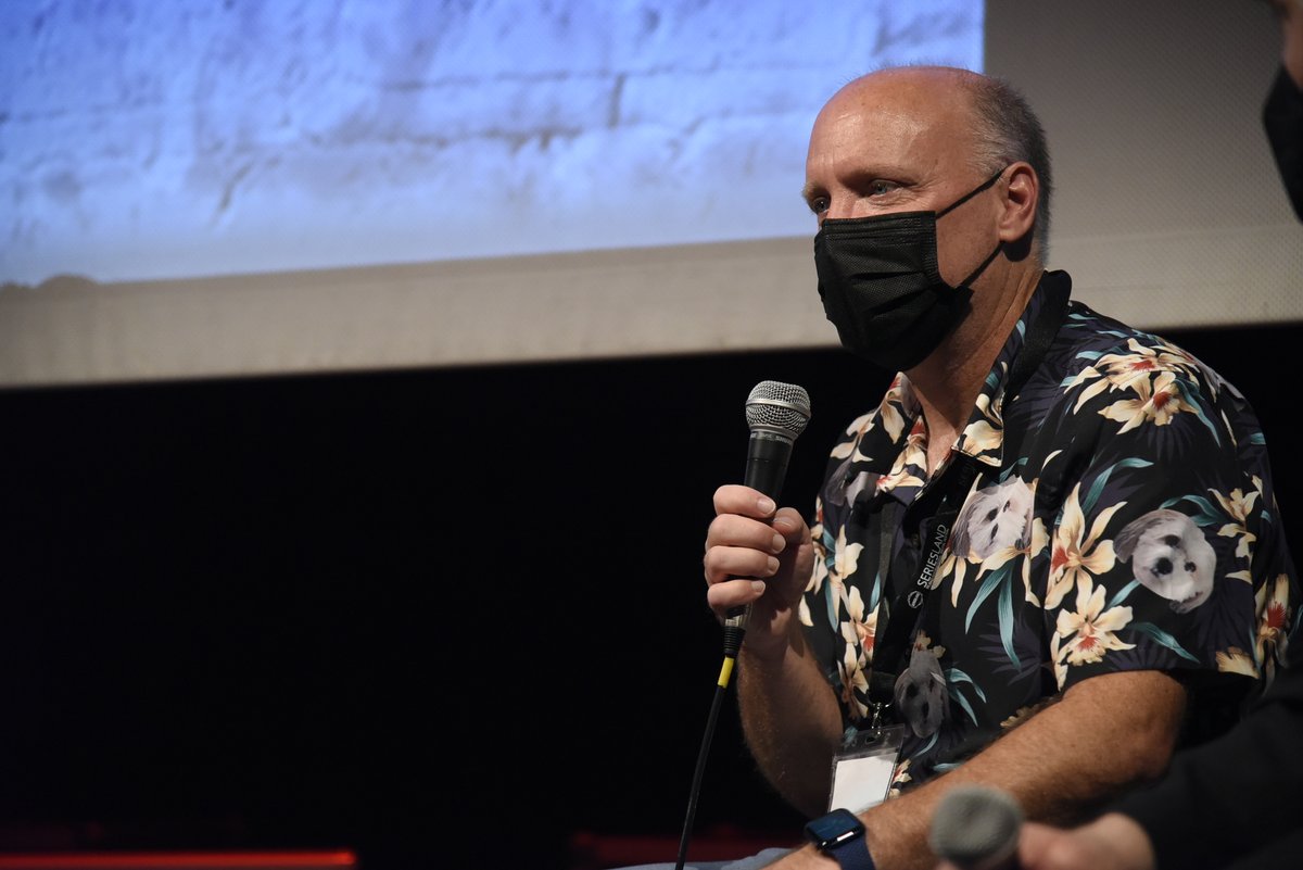 "I think our two best episodes have been the ones we co-produced" @GeorgeReese About the co-production with "A Film To Kill For" 

#Seriesland #SerieslandVII #Bilbao #Bizkaia #Festival #DigitalCreator #IndustryPanel #DIMA #DistributionOpportunities #ICC #Beaz #BilbaoEkintza