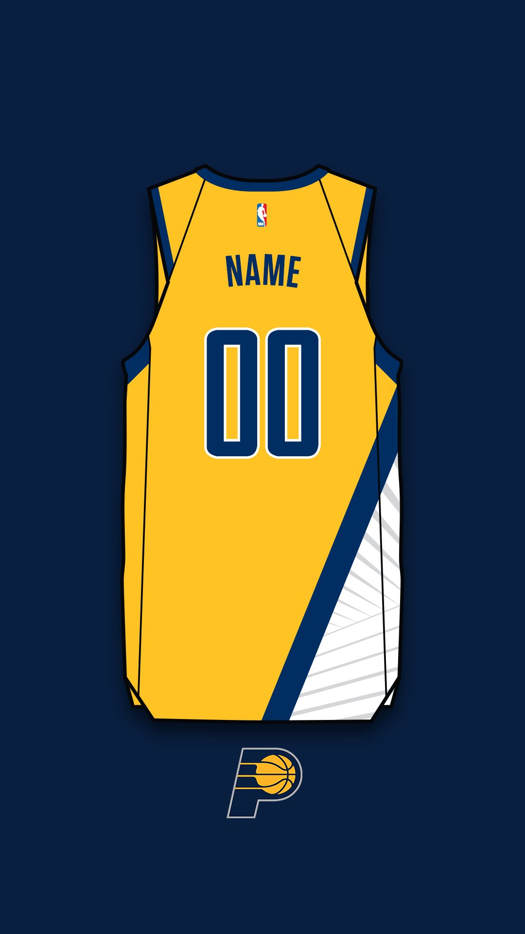 pacers basketball jersey design