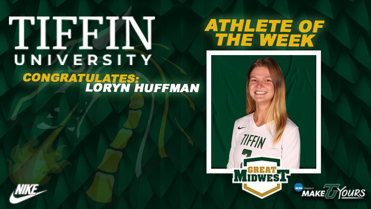 gotiffindragons's tweet photo. ‼️ATHLETE OF THE WEEK‼️

Congratulations Loryn Huffman for being Named GMAC South Division Offensive Player of the Week!!🏐🐉🐲#gogons #dragonnation #volleyball #grit @TiffinVB 

Full Release: https://t.co/zVsldqHolx https://t.co/tybzcBfvoM