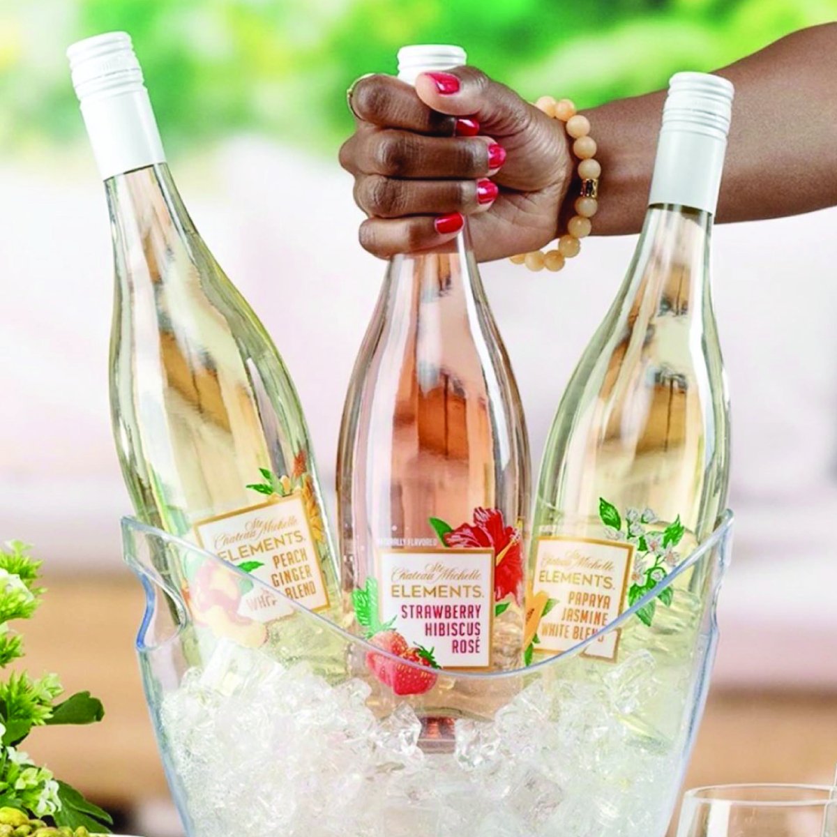 boot2goja's tweet photo. Chateau Ste Michelle's tastefully infused and refreshing Elements wines are just what you need too cool down and wind down. 🤗 Visit the wine cellar at #BootGasStation today! #GasStation #EverythingBoot #WineCellar #Wine #ChateauSteMichelle #Elements #WineWednesday #Jamaica https://t.co/5wBJb4Lq3w