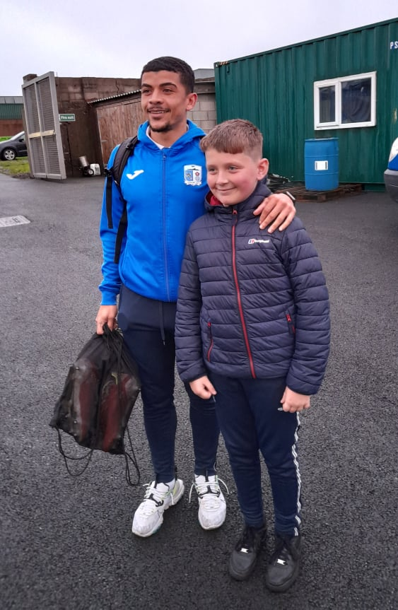 standfreebarrow's tweet photo. @BarrowAFC Thanks to Josh Gordon for making my grandson's night with the photo then providing a signed programme too #favouriteplayer #class https://t.co/OKx5o59nxw