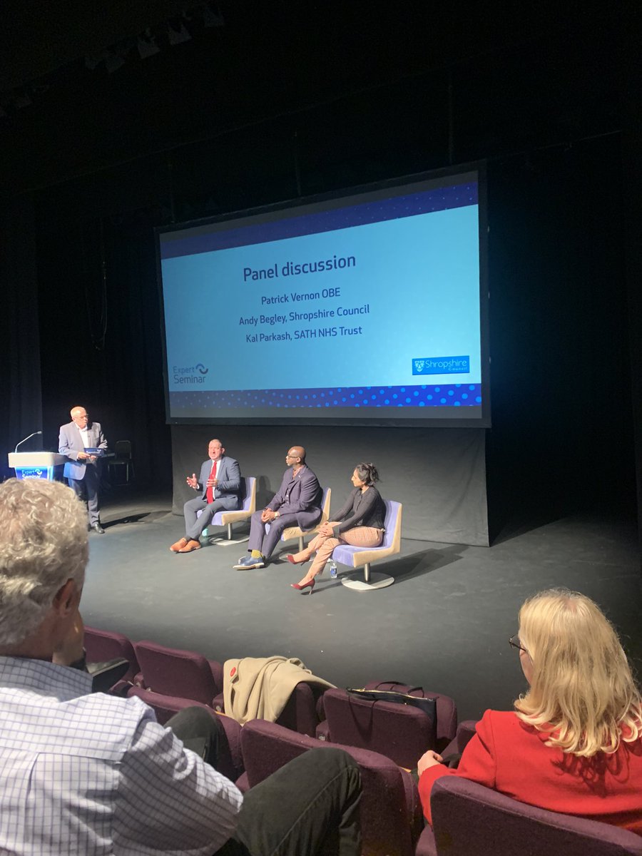 siobhanhughesi's tweet photo. Great afternoon hearing Patrick Vernon talk and our Senior Leaders from the Council and Health discuss how we are tackling racism. #shropshirecouncil #BlackHistoryMonthUK #patrickvernon https://t.co/bZ7Bqt3rdO