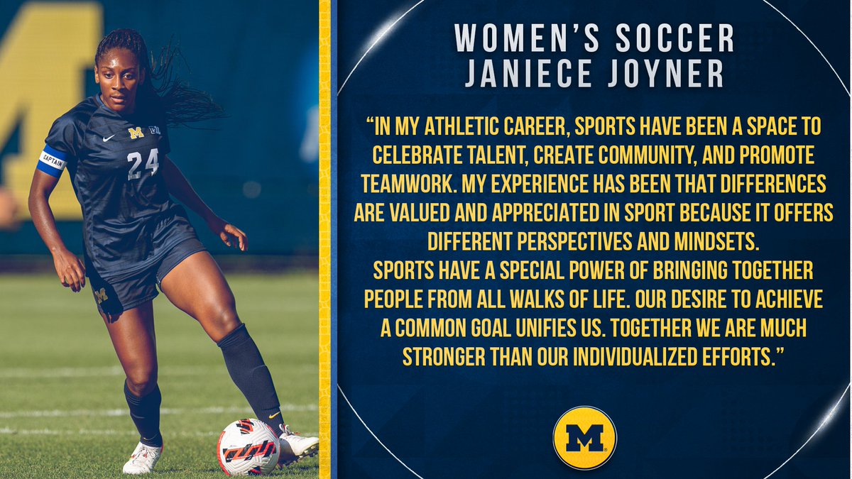 👂🏾: Janiece Joyner

#ChampioningChange | #NCAAInclusion 

#GoBlue〽