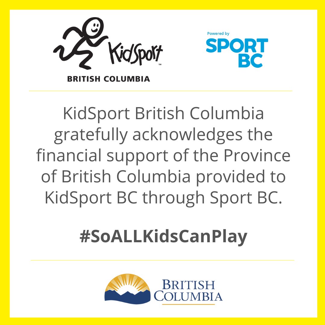 KidSport BC tweet media