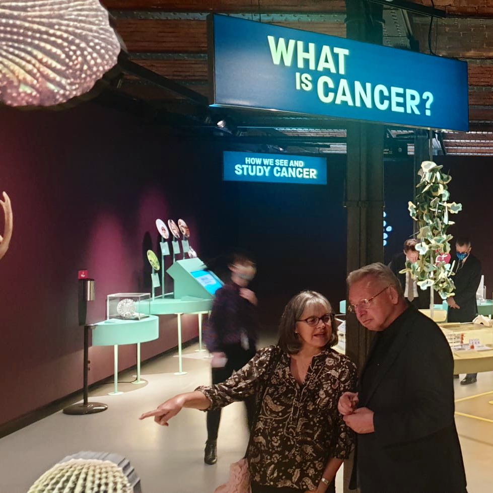 Michelle_CRUK's tweet photo. So proud to have worked alongside Science Museum Group on our new exhibition opening at @sim_manchester today. A wonderful way to celebrate the revolution that research is making in cancer care, and the sources of our hope for a brighter future. https://t.co/Tho5YbsJts