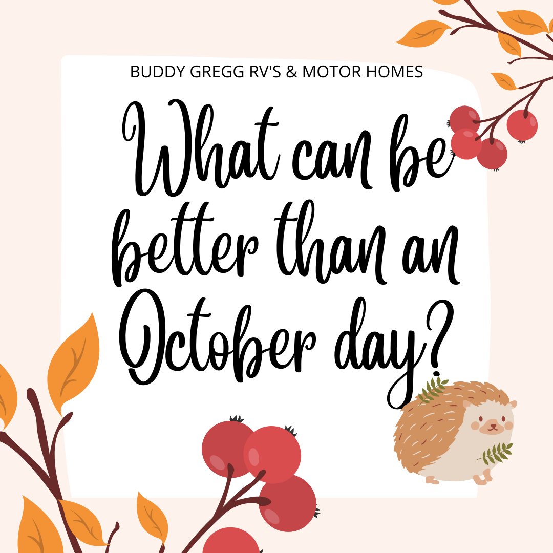 LazydaysRV_TC's tweet image. #buddygreggmotivation 
#octoberdays🍁