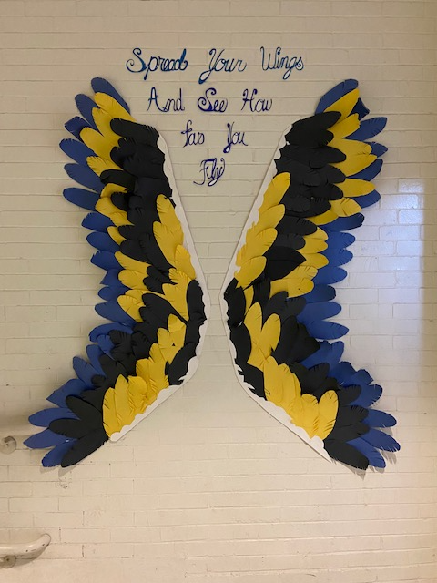 HopedaleBridge's tweet photo. Stop by the Bridge hallway and take a pic of your wings....... https://t.co/Zztcfu01eR