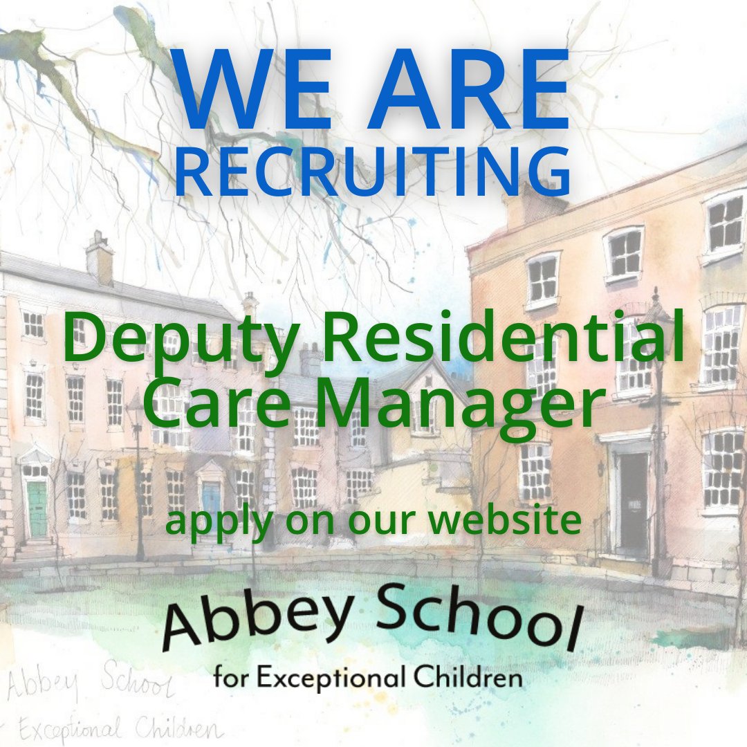 We are keen to welcome an experienced social care leader who can inspire a culture of excellence within our new residential special school. You will help create an environment where our young people can strive to meet their full potential. Find out more: abbeyschool.com/deputy-residen…