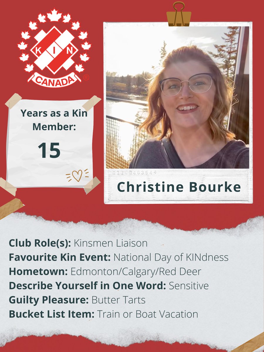Today we are introducing a Kinette who has dedicated 15 years of service back to her community! 😯👏 Meet Christine! #MeetTheKinette #RedDeerKinettes #RedDeer