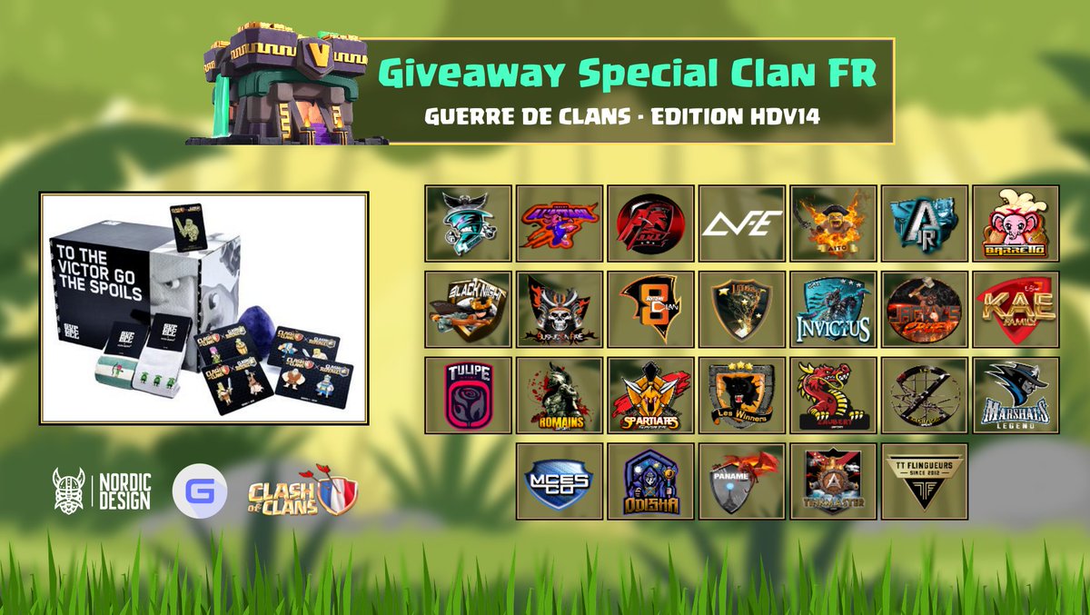 Tirage au sort du Giveaway pour la Box Supercell - Spécial Clans Fr !!
Ca sera lors du live du match Roi du Château ce soir !de ce soir !

Liste Clans page 1/2 : 

<a href="/4aklismeGaming/">4Aklisme</a> A l'Attack  <a href="/ARMECOC/">A.R.M.E. | coc</a> @ActiVitE_eSport AutoBot <a href="/Samy_Aito/">Samy | Aito</a> <a href="/team_barretto/">Barretto TEAM</a> <a href="/BlackPatinka/">Patinka/Black Night</a> 8 Huitème clan