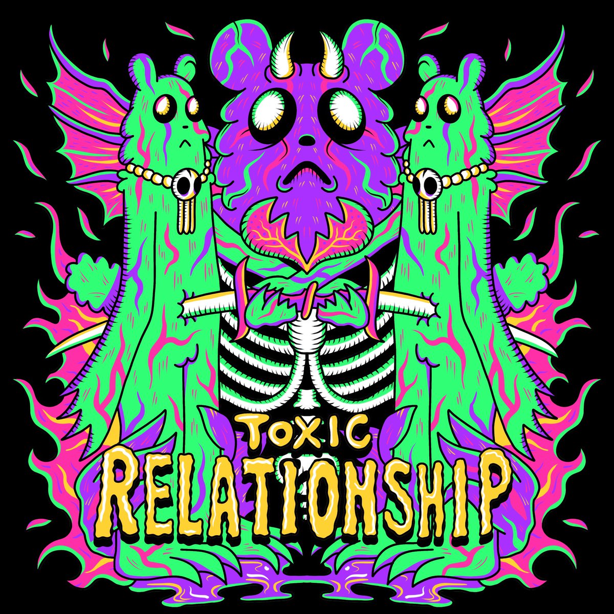 bakenekoart's tweet photo. 1/1 edition “Toxic Relationship” dropping tonight at 9pm EST 🔪💔🩸A BAKENEKO classic 🐻

#nft #nfts #nftart #nftdrop #nftcommunity #nftcollector #nftartist #lowbrowart #popart 

https://t.co/wlnjrsZFxA https://t.co/v528G5iCfs