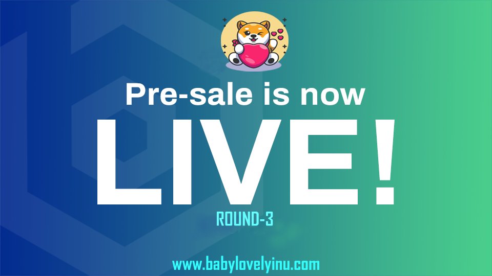 ❇️ Pre-Sale Round-3 is now Live ❇️

⏲Start: 21-10-2021

⏲Ends: 30-10-2021

💰Token Price: 0.00000003$

💰Listing Price: 0.0000001$

💰Buy: Any amount

💎Referral commission 2%

👉 Join Prie-Sale

 💎 Don't miss this opportunity

🌍 babylovelyinu.com