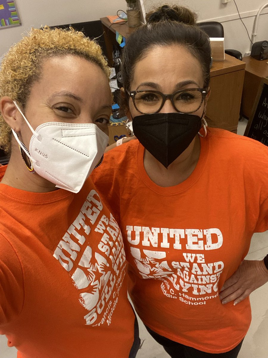 FCHammond's tweet photo. The Admiral staff is taking a stand against bullying #UnityDay2021 https://t.co/DYSsPHsbF5