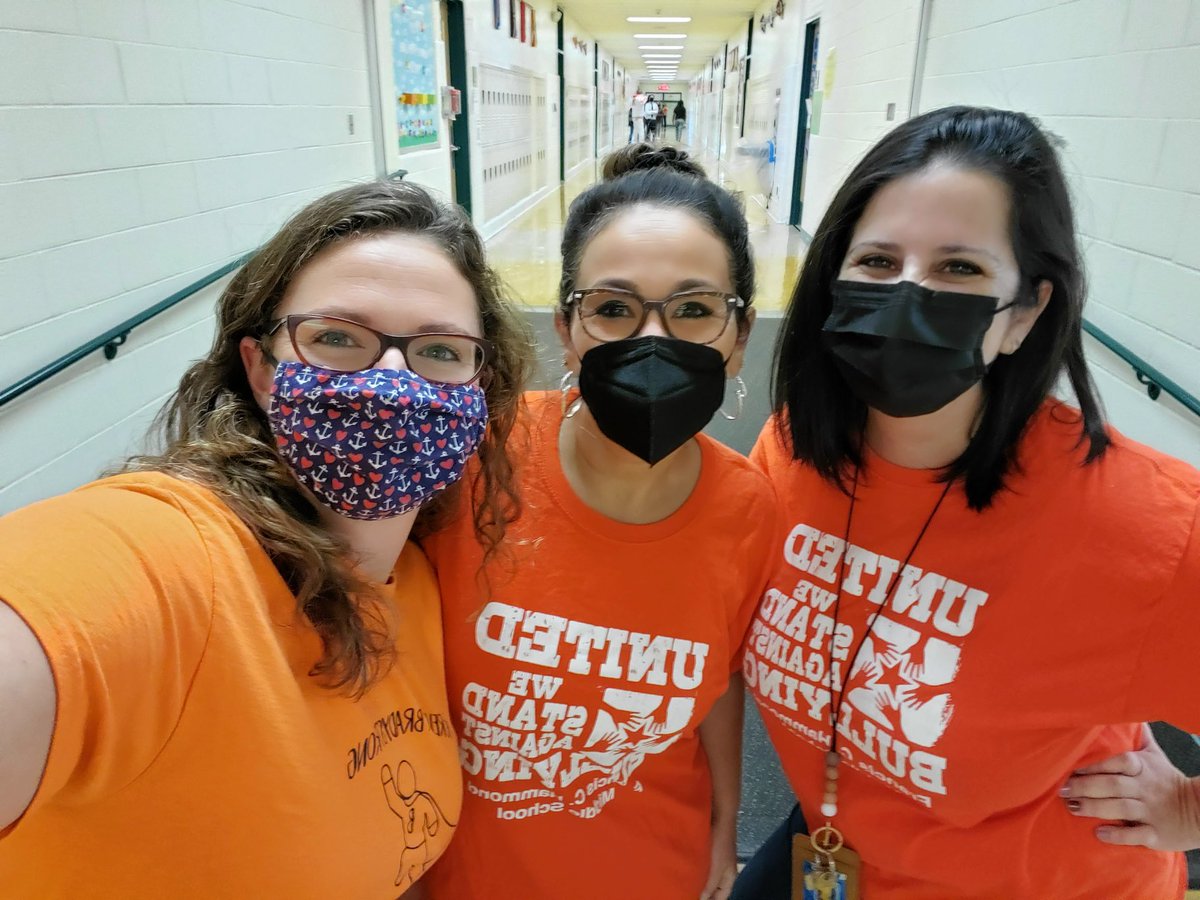 FCHammond's tweet photo. The Admiral staff is taking a stand against bullying #UnityDay2021 https://t.co/DYSsPHsbF5