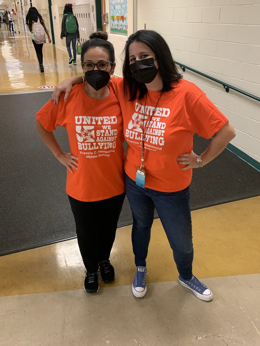 FCHammond's tweet photo. The Admiral staff is taking a stand against bullying #UnityDay2021 https://t.co/DYSsPHsbF5