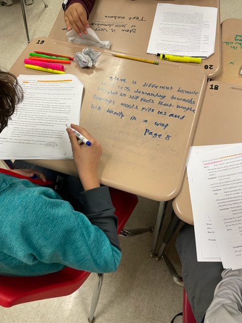 DVMS 7th grade ELAR finding evidence text to support character analysis. #keepworkinghard <a href="/DVISD_ELAR/">Del Valle ISD English Language Arts and Reading</a> <a href="/DVISD_DVMS/">DelValle MS</a> <a href="/DVISD/">DVISD</a>