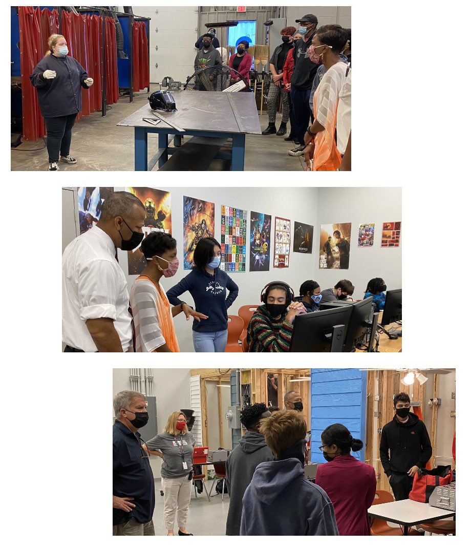 VernonMaloneCCA's tweet photo. Our student leaders gave our tour the WOW factor today - extremely proud!! @wcpssmagnets @WCPSS @waketechcc @WCPSS_CTE #vmccawelding #vmccasgd #vmccaelectrical https://t.co/ijKX8xlYeo