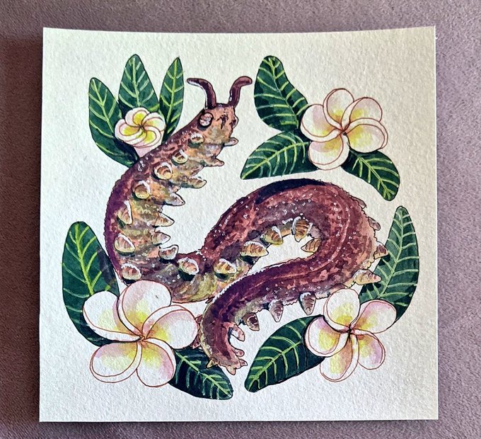The final original of my sale... it is available here!! Happy #WormWednesday 🪱💖
 https://t.co/xhgFi4WjBh 