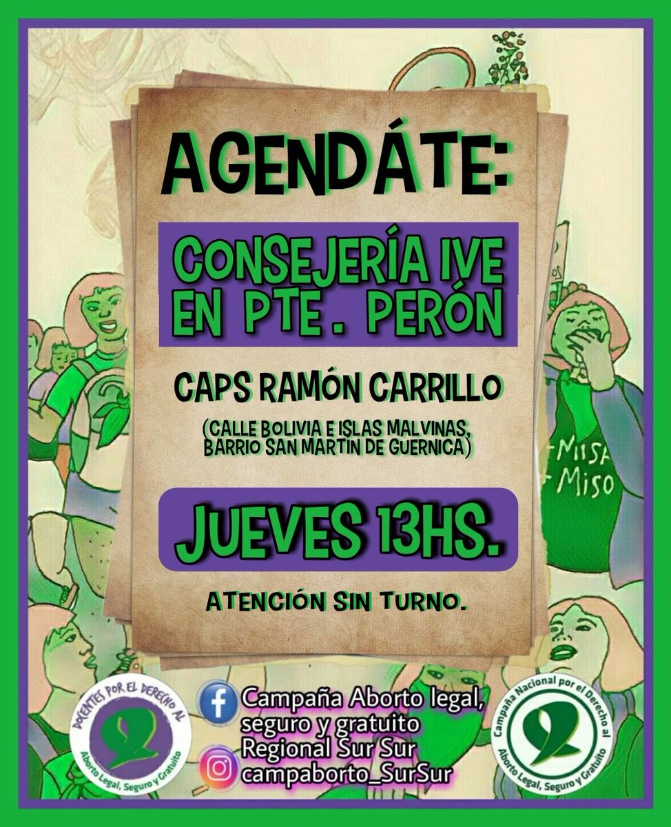 LEY 27.610💚 Regional Sur Sur💚 (@Camp_aborto_ss) / Posts / X
