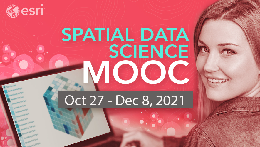EsriTraining's tweet photo. The countdown is on. Our free Spatial Data Science online course starts in one week. We'll be exploring prediction, clustering, suitability modeling, deep learning, and more. Retweet if you'll be participating!

Haven't registered? Sign up today:  https://t.co/0Qz8HVtPkW https://t.co/RqpLS1NdZn