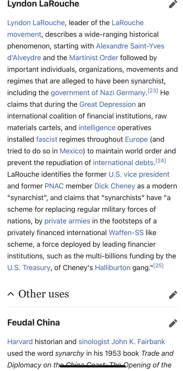 DavidTaormia's tweet image. Rule by a secret elite.
The word #synarchy in French/Spanish to describe a #shadow government or #deep #state, a form of government where political power effectively rests with a #SecretElite, in contrast to an oligarchy where the elite is or could be known by the public.
#XCrise