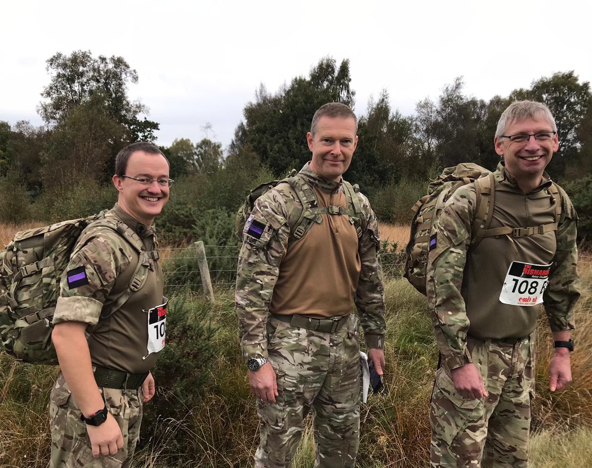 ArmyChaplaincy's tweet photo. Congratulations to our 4 Regular and Reservist Chaplains who completed the @1UKDivision Bismarck Challenge. Each runner in the team completed 4 miles in boots carrying 15kg! #DoingMinistryDifferently @Army2MERCIAN @Fighting51st 306 Hospital Support Regt @ArmyMedServices https://t.co/yCScF0JSou