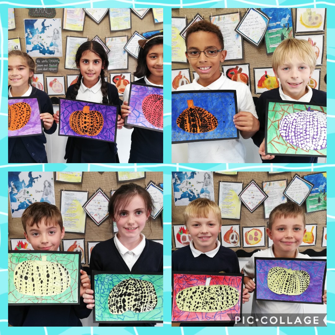 SullyPS's tweet photo. Amazing polka dot pumpkins painted by #spsyear4 inspired by the work of Japanese artist Yasoi Kusama 🎨 #SPSExpressivearts #SPSCreative https://t.co/hzBA4hJhy1