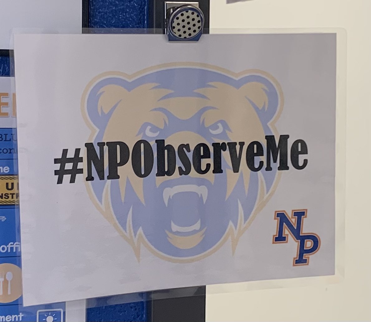 NPGrizBiz's tweet image. Loved getting to see what’s going on at the other end of the 400 hallway today in @spezzelle and @brittanydocket classrooms! #NPObserveMe
