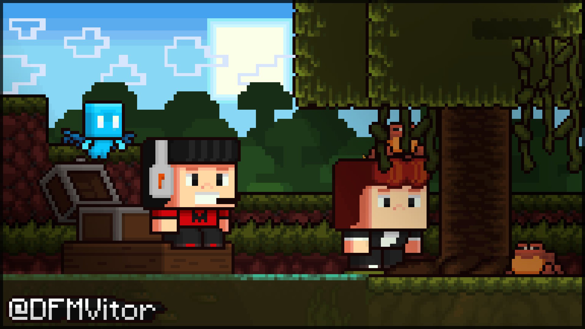 DFM Vitor on X: Parabéns, Geleia! #Minecraft #Pixelart #Comission   / X