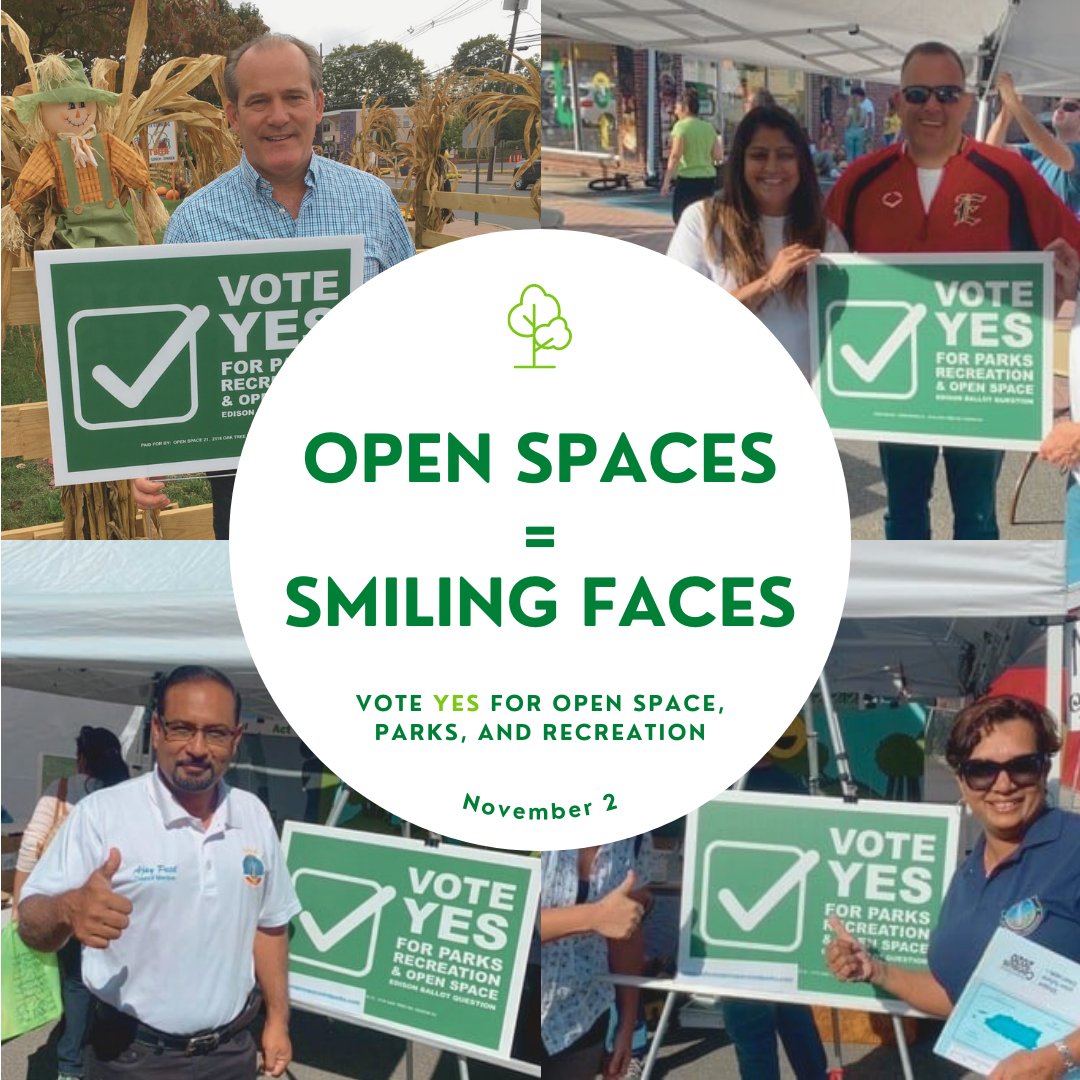EdisonOpenSpace's tweet image. Vote YES on 11/2 for an Open Space Trust Fund to improve Edison's parks and recreational facilities. @SamipJoshi @mayorhahn