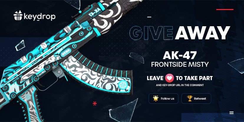Giveaway on AK-47 | Frontside Misty 🎁

👊 Just leave ❤️ under the post!
🌟 Follow us!
🏆 Retweet!
 
⏰ Wait 24 hours!

#freeskins #csgoskinsgiveaway #csgoskinsfree #giveaway #airdrop #csgocases #csgocase #csgocommunity #csgoesport #skins #csgoskins #keydrop #keydropcom #csgo