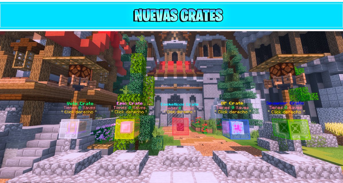 MundoRPG2's tweet image. 📣 NUEVAS CRATES 
IP: mc.mundorpg.ml
Versión: 1.17.x