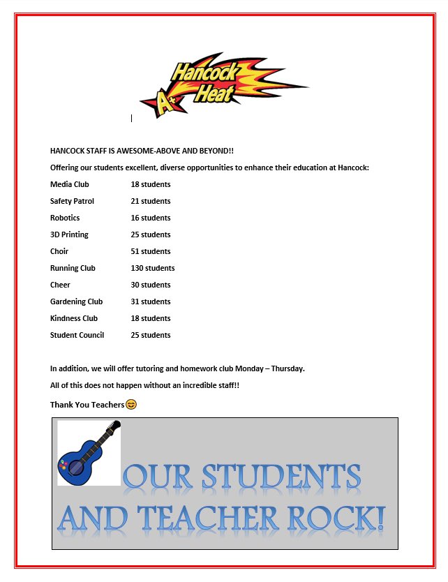 #hancock staff is 10/10!! We offer our students diverse opportunities to enhance their education! #chandlerunified <a href="/ChandlerUnified/">Chandler Unified School District</a>