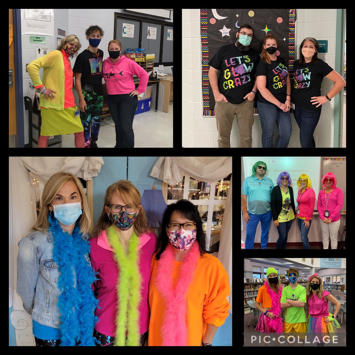 HtownHSCCPS's tweet photo. HHS Spirit Week… Day 3… Glow it up or throw it back! 💛🧡💗 Go Canes! #CanePride https://t.co/o23uwkuZOt