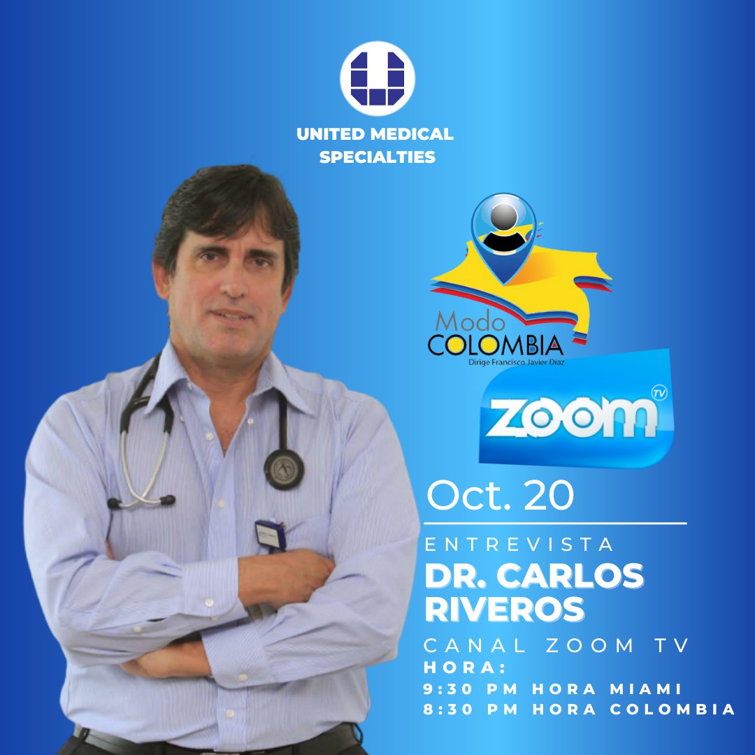 unitedmedicals2's tweet photo. Hoy en #ModoColombia #DrCarlosRiveros @CanalZOOMTV nos hablará de los resultados #FaseII de su estudio ante el #Invima.Demostró ser eficaz para reducir replicación del #COVID19 en etapa temprana.
🕤8:30pm-Colombia
🕥9:30pm-Miami
https://t.co/PXlnsSXj0g #UnitedMedicalSpecialties https://t.co/9ZJrSxF25r