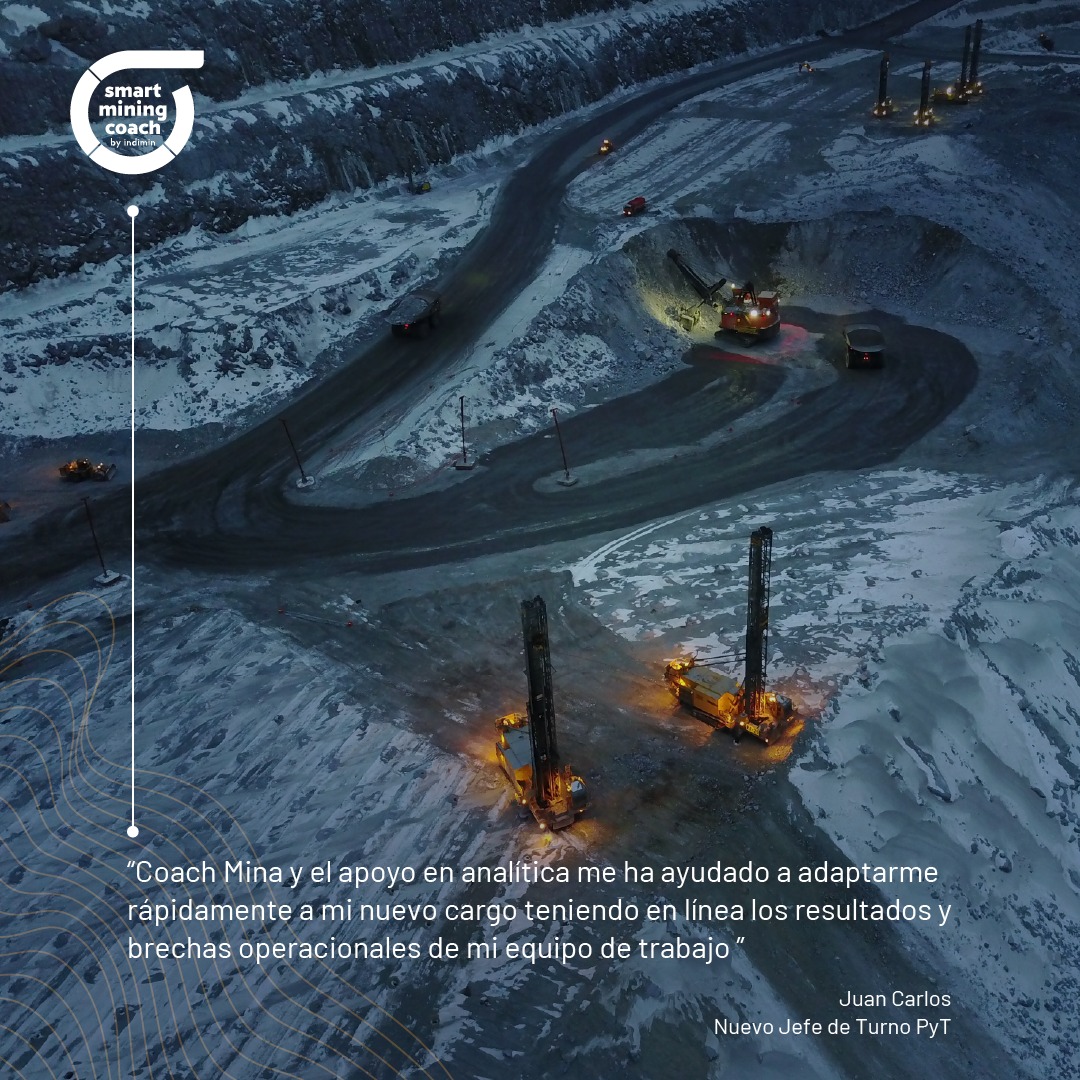 Juan Carlos, es un nuevo Jefe de Turno de Perforación y Tronadura, quien nos comparte esta reflexión de cómo #SmartMiningCoach lo ha ayudado a mejorar brechas operacionales en su equipo de trabajo.