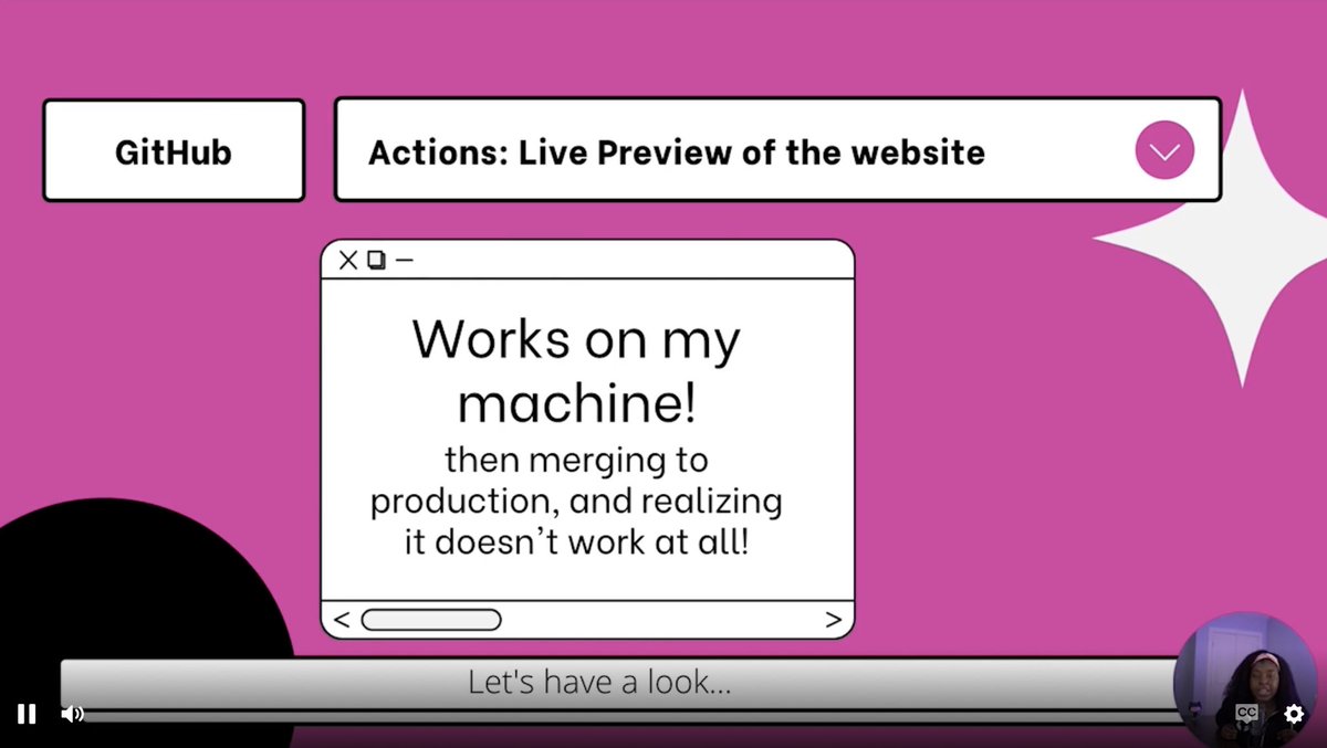 jennapederson's tweet image. Listening to @blackgirlbytes talk about using GitHub actions and Pulumi to get her code to the cloud at #CloudEngineeringSummit. Great talk!