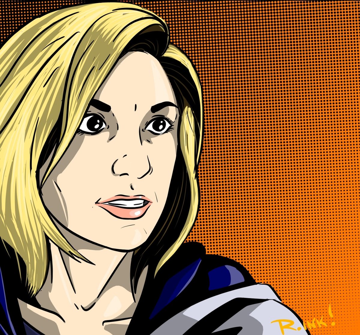 Mr_Riot's tweet photo. Just a random reminder that I would like to do a comic where this Team TARDIS goes around fixing the whole, "Oh shit, Daleks can regenerate now" loose end from season 9. #DoctorWho #AbslomDaak #leelaofthesevateem #ThirteenthDoctor #K9 #digitalart #digitalsketch #fanart https://t.co/a4M0l443DD