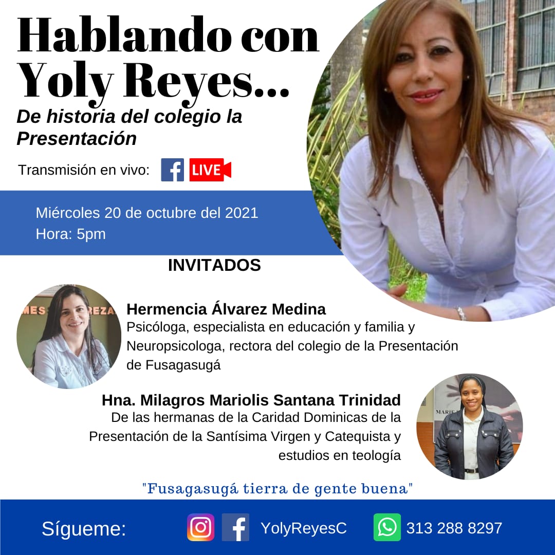 colprefusa's tweet photo. Hablando con Yoly Reyes, la historia del Colegio de la Presentación Fusagasugá. https://t.co/hkG6xGuJpQ