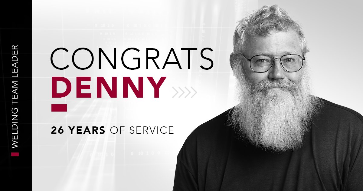 DeGeestCorp's tweet photo. Denny greets each person who visits our shop with a smile and that in itself is priceless. His time and dedication to the company is something we will never forget! Special ‘Thanks' to Denny for sharing the past 26 years with us. Please help us in wishing him a Happy Anniversary! https://t.co/csu5o6wVRX