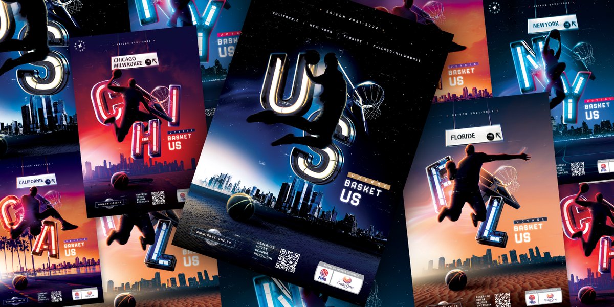 YelloDesign's tweet image. 🏀 Vivez le rêve américain 🇺🇸 #yellodesign #yellosport

🌎 Création de la nouvelle campagne "Voyage aux US" pour @GateOneVoyages  en partenariat avec la @ffbasketball.