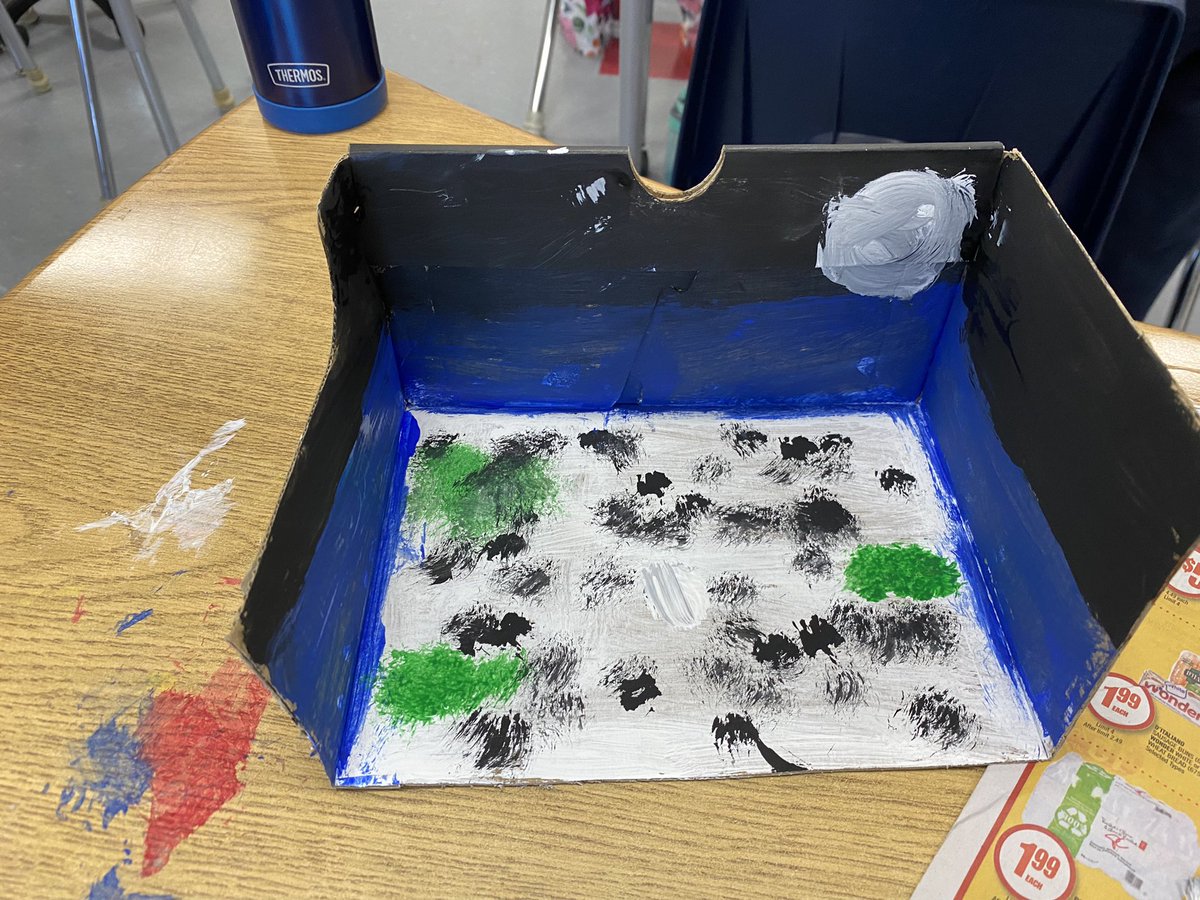 MsGLynch's tweet photo. The Grade 4’s have started creating models for their habitat project. Students research an endangered species and will recreate that animal’s habitat. https://t.co/PKYwoOI1co