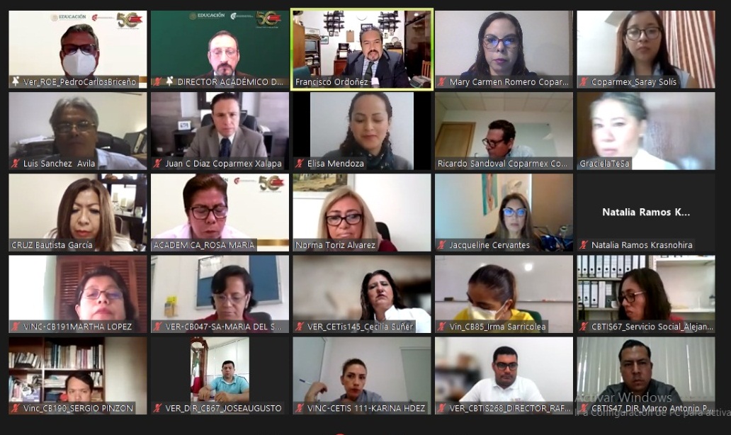 Hoy se llevó a cabo la reunión con DGETI donde participaron autoridades de este subsistema, así como del área de Formación Dual de <a href="/Coparmex/">Coparmex Nacional</a> y Coparmex Xalapa, con el objetivo de alinear acciones para la implementación de este modelo educativo en sus planteles de Veracruz.