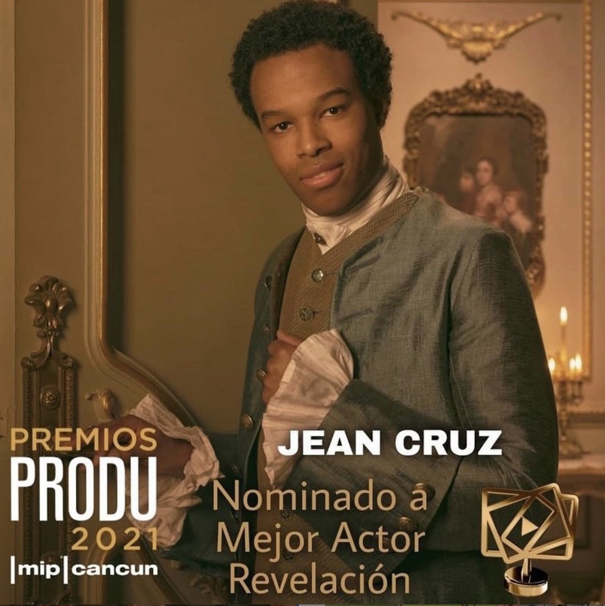 GranViaComunica's tweet photo. . @JeanCruzJC nominado a Mejor Actor Revelación en los Premios @PRODU @premiosPRODU por su interpretación de Gabriel en @LaCocineraSerie

#jeancruz #premiosprodu #lacocineradecastamar #premiosprodu2021 https://t.co/cGC3ReUQsC