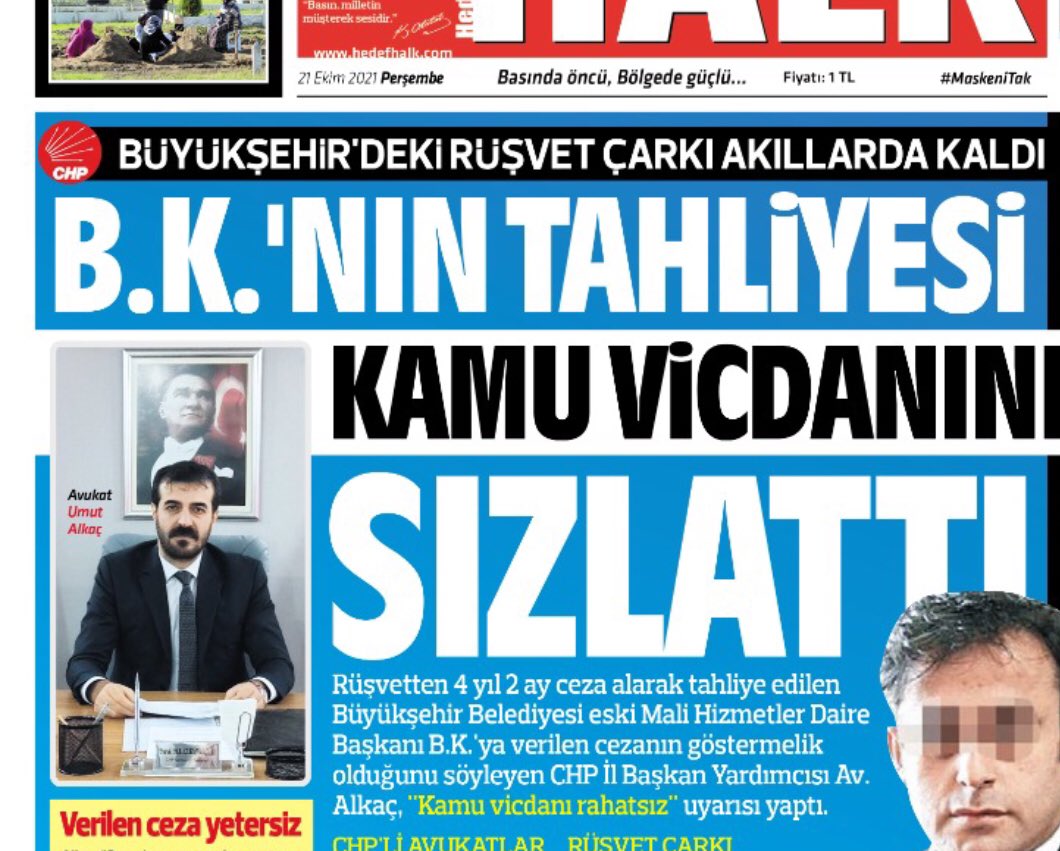 Aklımda deli sorular; <a href="/samsunbsb/">Samsun Büyükşehir Belediyesi</a>’nin rüşvet aldığı yargı yoluyla da tescillenen eski daire bşk.  B.K. tahliye oldu ama makamdaki servet ne olacak. Kaynağı araştırılacak mı? B.K. Müteahhite ödemeleri talimatla mı yapmış yetkili miymiş? <a href="/TermeBelediyesi/">TERME BELEDİYESİ</a>’ndeki zimmet davası ne oldu?