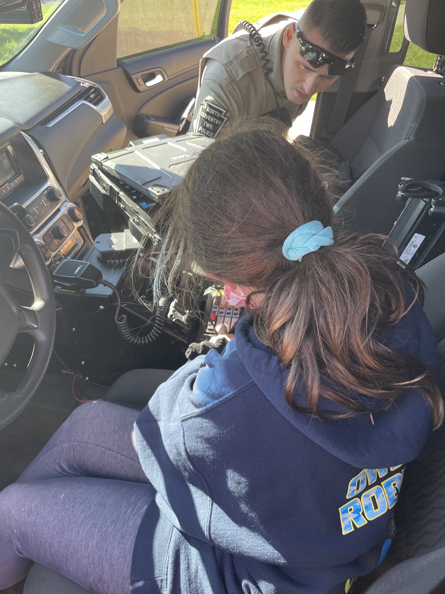 One of our North Coventry Elementary School kids was being respectful and earned an opportunity to check out the interior of one of the NCPD vehicles!
#ncstrong